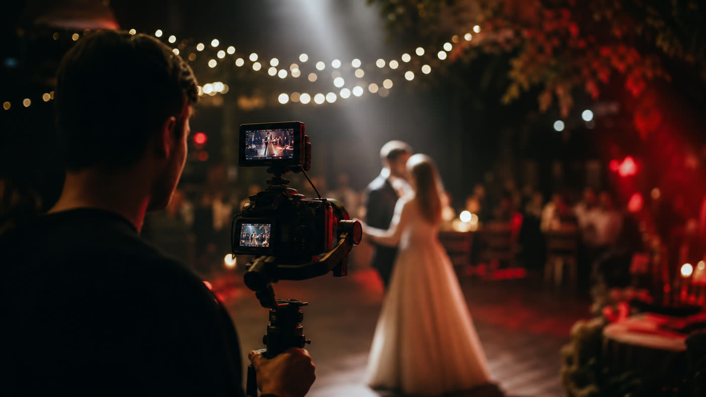 Eventfilm mit Kamera bei einer Feier