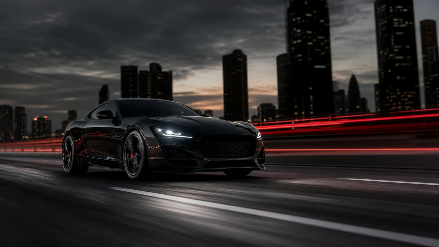 Cinematic Rolling Shot eines Fahrzeugs in Bewegung
